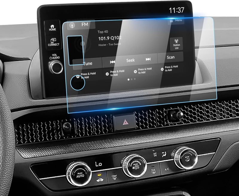 LFOTPP For 2026 CRV Screen Protector (WITHOUT Track Buttons)2026 CRV Accessories 2026 Honda CRV (LX/EX/Sport Hybrid/EX-L/TrailSport Hybrid/Sport-L Hybrid) 9 Inch Navi Touchscreen [HD Glass] Anti-Fingerprint 9H Glass* - Image 1